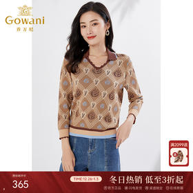 乔万尼春重磅提花复古感针织衫EI3M268