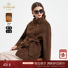 【100%驼绒】乔万尼2025冬新品立领复古奢华驼绒高级感系带大衣ED4A729 商品缩略图0