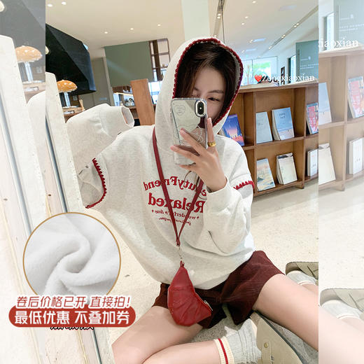 <曾小咸推荐> 现货秒杀！微信超特价！安可拉红短裤 日常119.99 立减50 秒杀69.99！！ 连帽卫衣（加绒）  秒杀109.99！ 商品图1