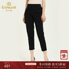 乔万尼新品秋季休闲裤黑色显瘦直筒九分裤EN3F420 商品缩略图0