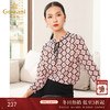 乔万尼秋季上衣春洋气小衫宽松直筒气质印花长袖衬衫EN3C379 商品缩略图0