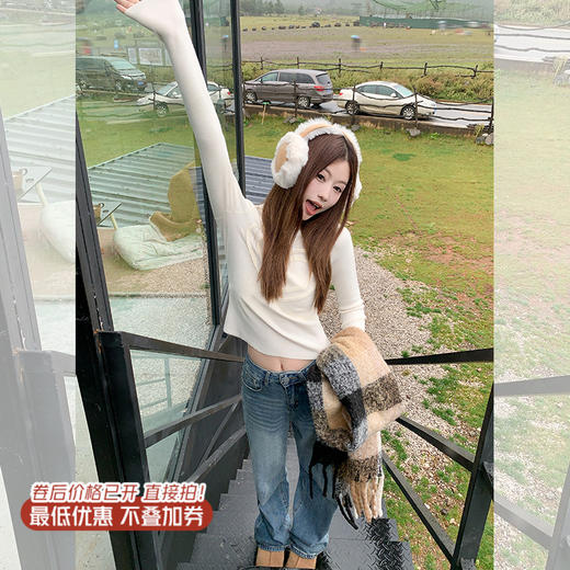 <曾小咸推荐>2.9现货秒杀 ！微信超特价！半高领修身针织衫 日常149.99 立减70 秒杀79.99！！ 商品图1