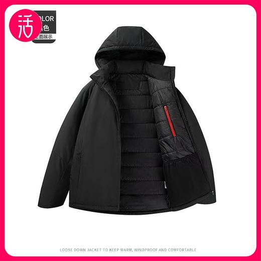 【商务老钱风 保暖不臃肿】Link Polaris户外情侣款科技感棉服连帽防寒服外套 商品图3