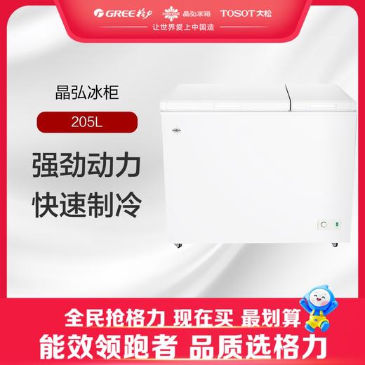 晶弘·冰柜 双温柜 205L BCD-205D2/白色 商品图0