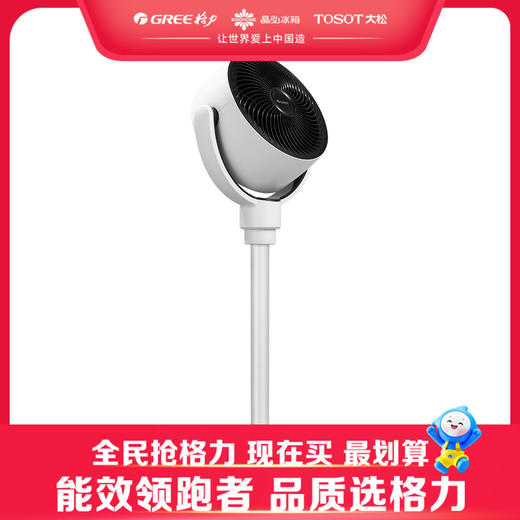 格力·落地循环扇 电风扇 FXDZ-20X61Bg5 黑+白色 商品图0