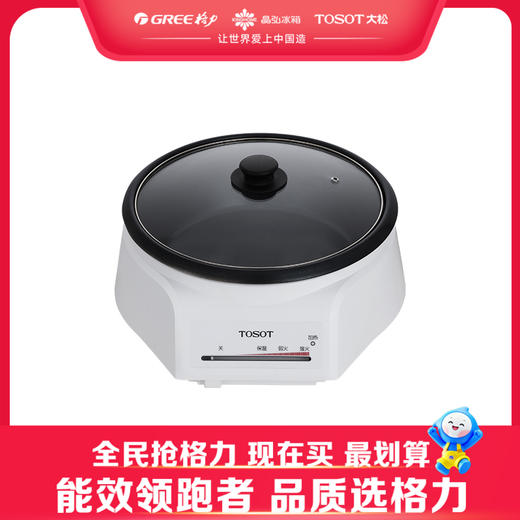 格力·电火锅  GH-P130S1 白+银色 商品图0
