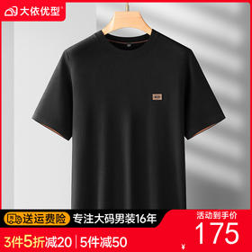 【DDS】大依优型大码男装秋冬款毛衣针织短袖圆领打底衫半袖商务时尚休闲