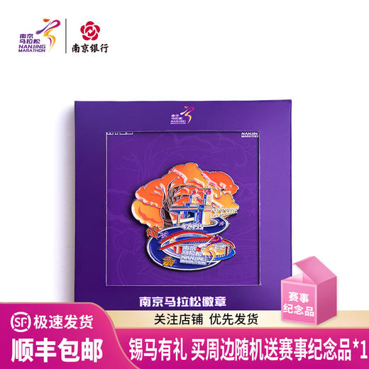 汇跑（HUIPAO）2024 南京马拉松徽章 商品图0
