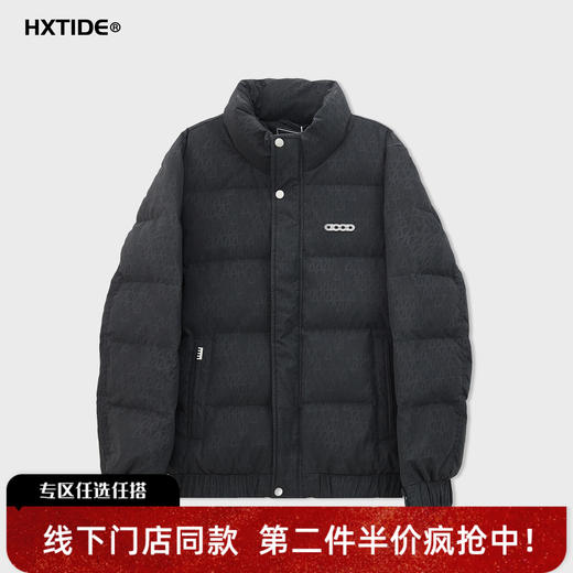 【新品上新】HX 冬季短款立领皮羽绒服小版型S100544216101 商品图4