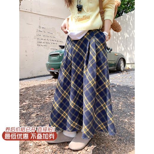 <曾小咸推荐>现货秒杀 ！微信超特价！星星字母刺绣毛衣 日常169.99 立减80 秒杀89.99！！韩系格纹半身裙  秒杀89.99！！ 商品图6