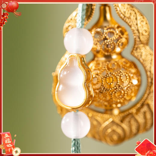 【朱炳仁铜有福有赚挂件】 厚重器美 非遗技艺传承 寓意福禄吉祥 商品图4