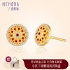 【热卖臻品】芳华-美人如花红宝石耳饰 莲花足金黄金钻石耳环女士礼物MEMORA诗普琳LE489601 商品缩略图0
