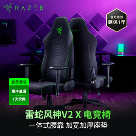 Razer雷蛇风神V2 X电竞椅人体工学电脑椅【雷蛇官方直营，4年有限质保】