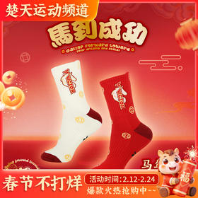 VICTOR威克多马到成功马年限定羽毛球袜SK610CNY SK611CNY运动袜高筒