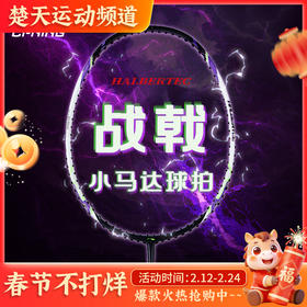 【送2条手胶】李宁战戟小马达全碳素精准控制新手入门羽毛球拍单拍穿线荧光果粉