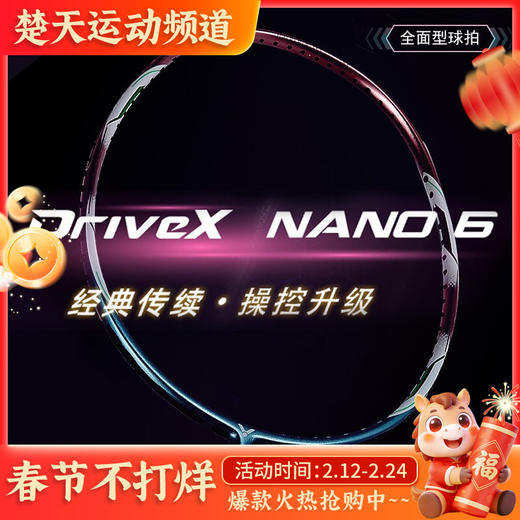 威克多victor威克多羽毛球拍单拍全碳素纳米6升级版驭 DX-NANO6 W紫铜 商品图0