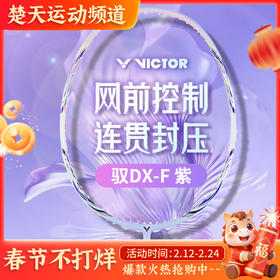VICTOR威克多羽毛球拍单拍 碳纤维级全面型球拍女神拍 DX-F羽毛球拍