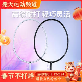李宁羽毛球拍 AYPR194/AYPR196小黑拍小白拍全碳素纤维训练耐用均衡型单拍