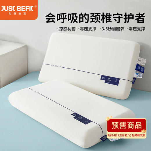 【品牌直发】加倍生活慢回弹记忆枕 深睡记忆枕 专柜同款零压慢回弹枕 护颈椎助睡眠专用 酒店枕芯 颈椎枕芯 学生宿舍睡眠枕 8cm/10cm 礼盒包装 商品图0