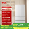 TCL470升法式四开门多门58cm超薄零嵌入式白色玻璃面板风冷家用电冰箱杀菌除味一级能效 R470P12-DQ 商品缩略图0