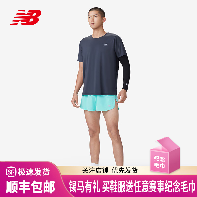 NEW BALANCE/NB Short 3/5 男女款运动休闲舒适百搭跑步短裤