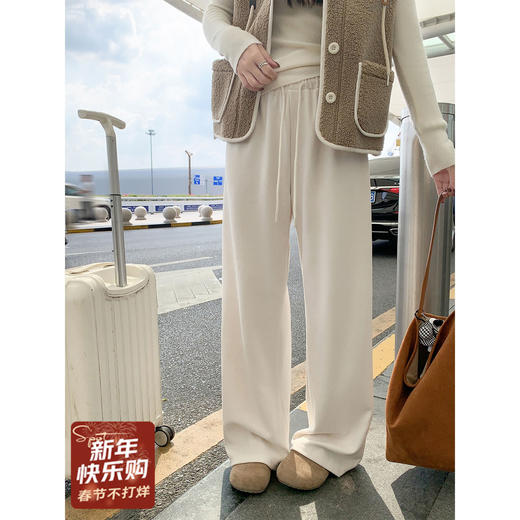 <曾小咸推荐>3.2现货秒杀！微信超特价！抽绳直筒休闲裤（加绒） 日常169.99 立减90 秒杀79.99！水蓝色加绒卫衣 秒杀89.99！！假两件针织衫 秒杀79.99！！ 商品图2