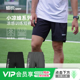 【小凉蜂 凉感黑科技】蜂锐FUNRY小凉蜂凉感运动短裤吸湿速干透气健身薄款男