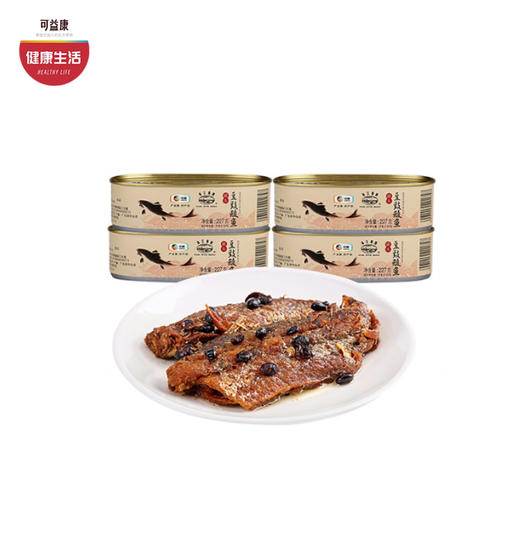 中粮珠江桥牌豆豉鲮鱼罐头开盖即食 熟食下饭菜   豉香鱼鲜  227*3罐 商品图0