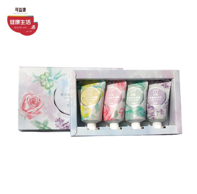 优选|德兰精油手霜礼盒 植物精油 多种芳香  水嫩呵护40g*4支/盒