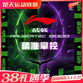 【空拍不穿线】2024LINING李宁羽毛球拍战戟9000 全碳素高端控制型比赛拍 徐晨用拍晶石绿龙吟紫色