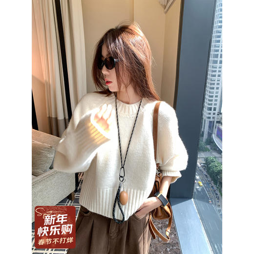 <曾小咸推荐>3.2现货秒杀！微信超特价！韩版2色宽松慵懒风毛衣 日常159.99 立减70 秒杀89.99！ 商品图1