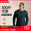 【加绒+常规】【新款DCS】大依优型大码男士长袖POLO衫卫衣商务休闲上衣加肥加大胖子舒适保暖打底 商品缩略图0