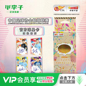 小李子正品中体卡业2024中超联赛官方球星卡-渲染系列零售版ZCC004