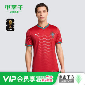 小李子PUMA彪马2026世界杯葡萄牙主场球迷版短袖球衣男783278 01