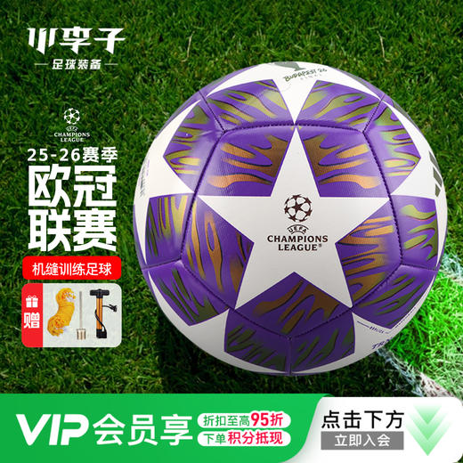 小李子阿迪达斯25-26赛季欧冠联赛4号5号机缝比赛训练足球JX9089 商品图0