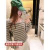 <曾小咸推荐>3.5现货秒杀 ！微信超特价！韩系复古条纹长袖t 日常109.99 立减50 秒杀59.99！！ 商品缩略图1