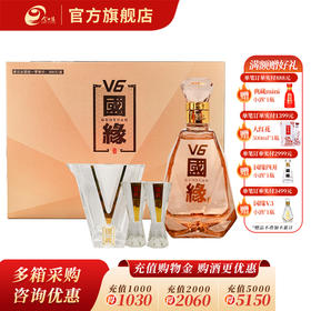 国缘V6小酒40.9度100ml酒具礼盒