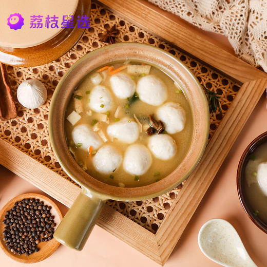 渔鲜板桥江苏兴化鱼圆特产手工鲜鱼圆纯鱼丸子250g*3袋 商品图0