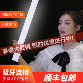 永诺 YN360S补光棒便携LED补光灯柔光轻薄手持冰灯摄像灯摄影棒 YN360S+750电池充电器 双色