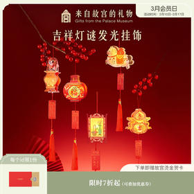 【故宫挂饰】吉祥灯谜发光小灯笼挂饰diy文创马年新年春节过年装饰