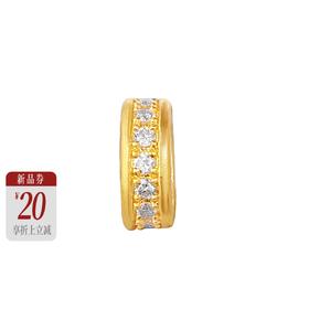 【新品首发】金钻珠 足金钻石转运珠黄金隔珠MEMORA诗普琳HP842202