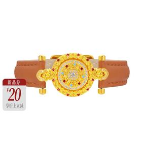 【新品首发】灵转八宝 足金黄金钻石镶嵌表带款手链 成熟女性礼物MEMORA诗普琳LB452501