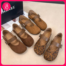 梦惠妮 玛丽珍复古单鞋美拉德色系