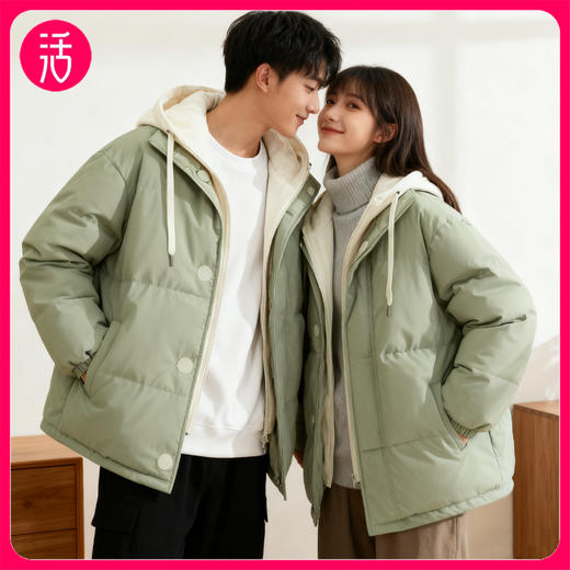 斯辰唯佳SCWJ情侣款假两件三防棉服 商品图0