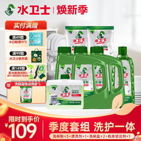 【限时直降】季度套组 囤货装 洗碗机餐具清洁 养护一体