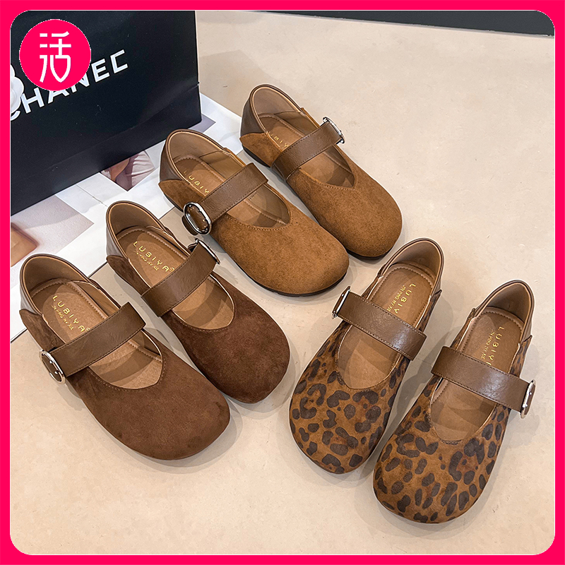 梦惠妮 玛丽珍复古单鞋美拉德色系