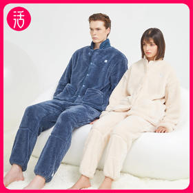 家居服【加厚毛绒 气凝胶锁温】素湃气凝胶保暖家居服520/522 仿生毛孔 透湿性强 大口袋储物