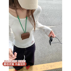 <曾小咸推荐>新品现货秒杀！卖完下架不再补 ！微信粉丝打折价！！圆领修身长袖T恤 日常89.99/件 立减40 秒杀49.99/件！！