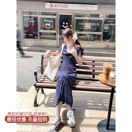 【169元任选2件】现货秒杀！卖完下架不再补 ！V领蕾丝碎花连衣裙 商品图0