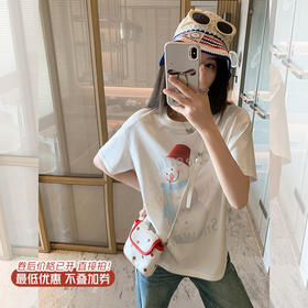<曾小咸推荐>雪人印花短袖T 日常119.99/件 立减50 秒杀69.99/件！！